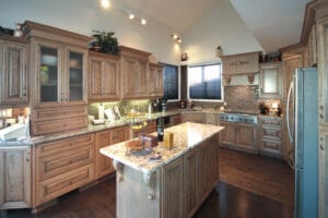 Elegantly designed kitchen cabinets